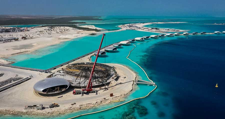 Mammoet successfully completes Sheybarah Island Resort installation at The Red Sea Mammoet