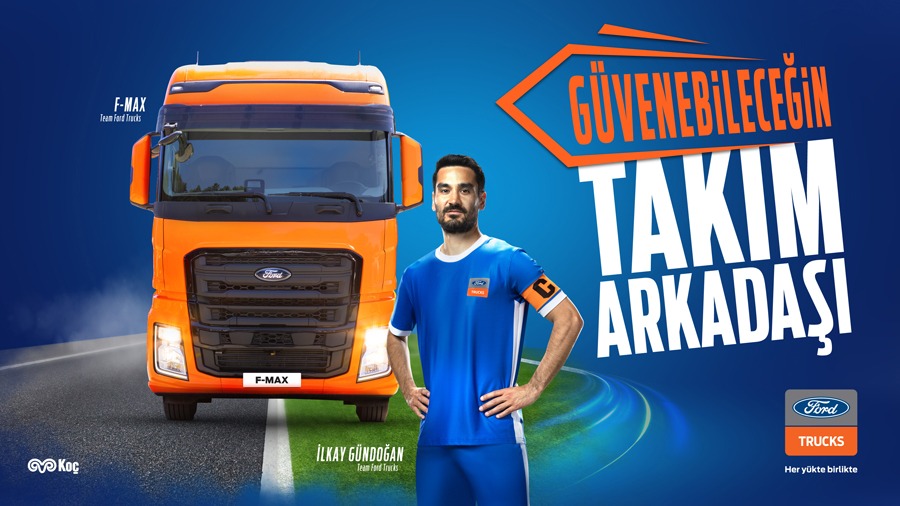 Ford Trucks and İlkay Gündoğan become teammates to ‘Sharing the Load’ together Ford Trucks