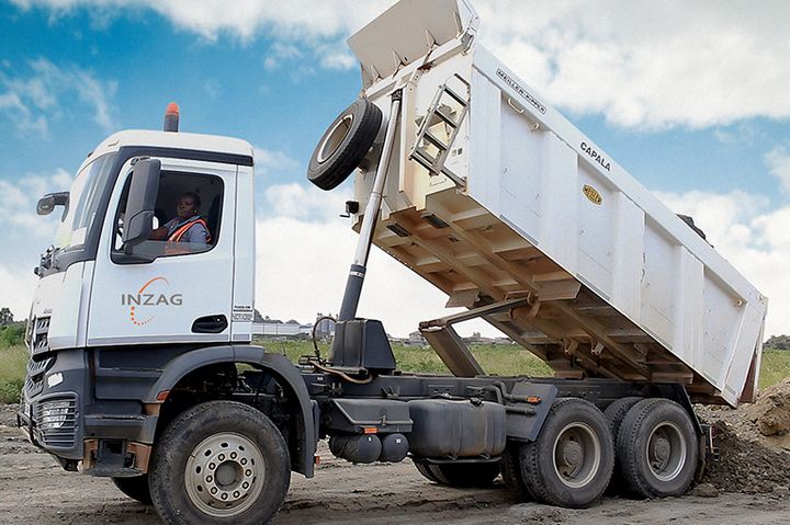 MEILLER rear tippers bring impetus to road construction in Ghana MEILLER