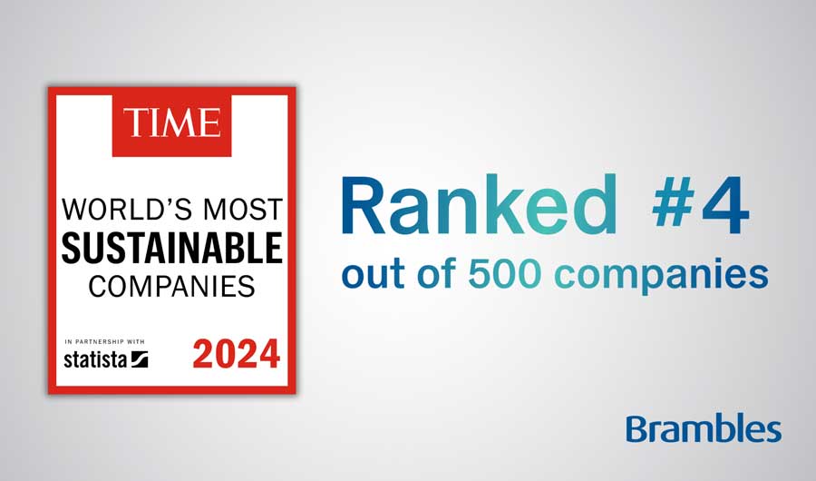 Brambles, lojistik sektörünün en sürdürülebilir şirketi seçildi CHEP