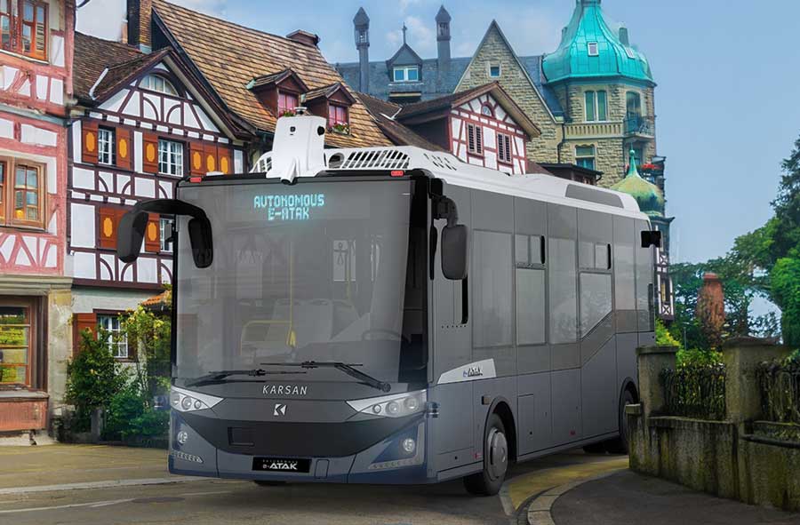 Karsan, Otonom e-ATAK ile İsviçre de sürücüsüz toplu ulaşıma geçiyor Karsan Otonom e-ATAK