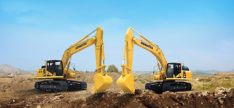 Komatsu PC290 ve PC360 paletli ekskavatörler için özel satış kampanyası Komatsu
