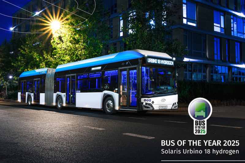 Solaris Urbino 18 hydrogen, 2025 Yılının Otobüsü seçildi Solaris Urbino 18 hydroge