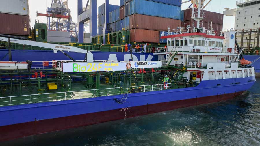 Arkas Bunker ile Türkiye’de denizcilik sektöründe ilk kez biyoyakıt kullanımı başladı Arkas Bunker