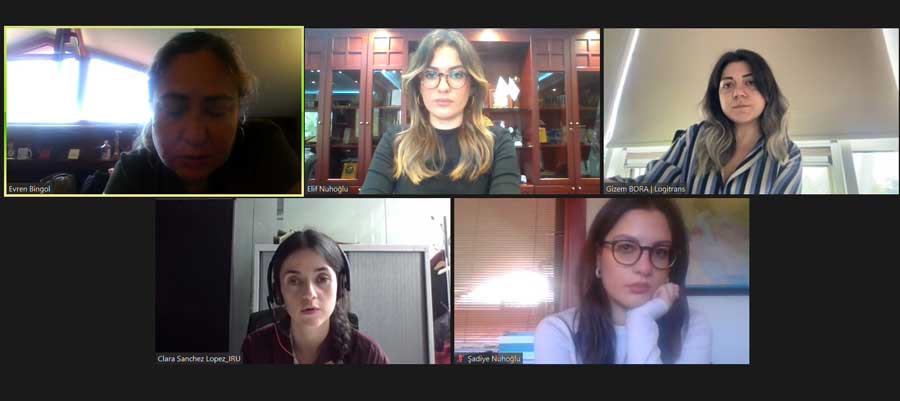 UND Kadın Çalışma Grubu, IRU Politik Danışmanı Clara Sánchez López ile karayolu taşımacılığı sektöründe kadınların rolü üzerine bir toplantı gerçekleştirdi UND