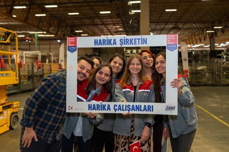 Karsan, çalışan memnuniyetini Great Place to Work Sertifikası ile taçlandırdı Karsan