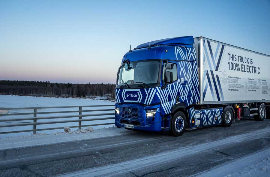 Finlandiya’nın aşırı soğuğunda Renault Trucks E-Tech T Diamond Echo önyargıları alt üst ediyor Renault Trucks E-Tech Diamond Echo
