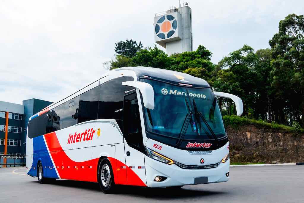 Marcopolo, ilk Viaggio G8 1050 seyahat otobüslerini ihraç etti Marcopolo Viaggio G8 1050