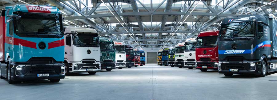 Wörth’te elektrikli fabrika lojistiği: 14 eActros 600, uzun mesafeli güzergahlarda hizmete giriyor Mercedes-Benz eActros 600