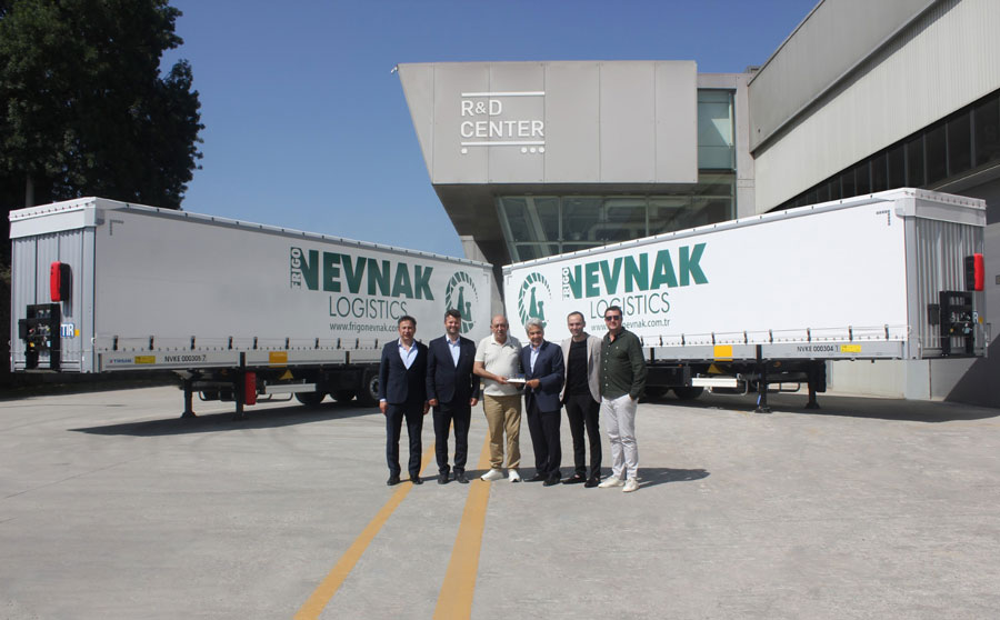 Frigo Nevnak’a 350 adet Tırsan Tren Yüklemeli Tenteli Perdeli Tırsan Treyler