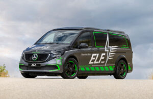 Mercedes-Benz ELF: a novel approach to charging electric vehicles ELF experimental charging vehicle