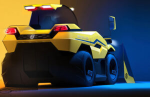 Hybrid telehandler prototype scoops international design prize New Holland hybrid Telehandler