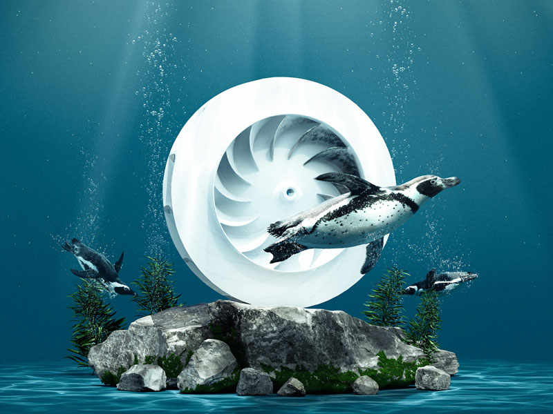 bionic radial blower 