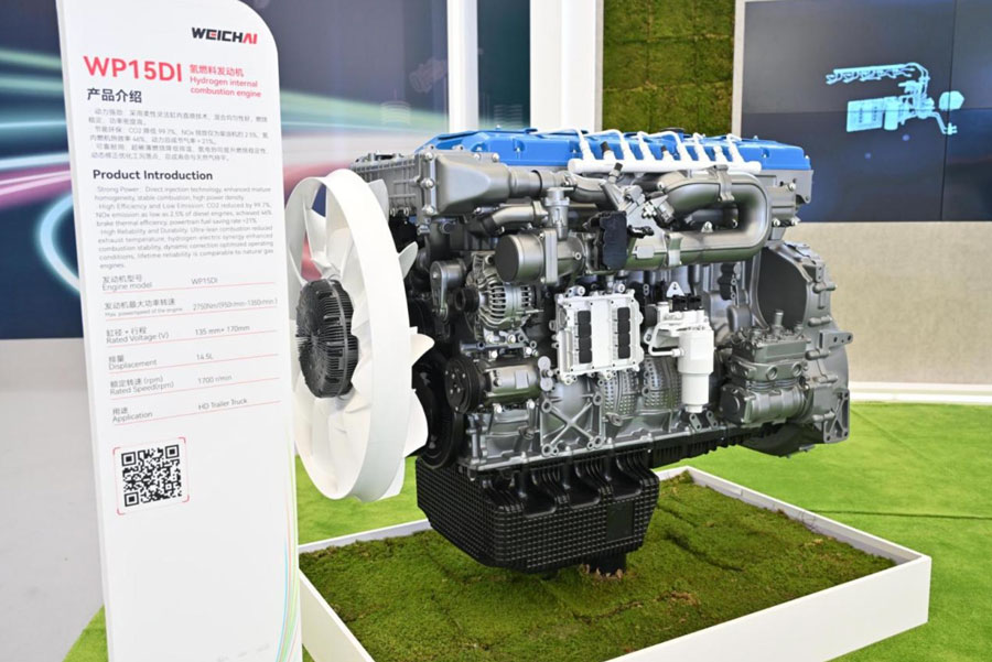 WP15DI hidrojen içten yanmalı motor