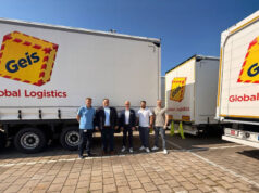 Krone trailer delivery for Geis Geis