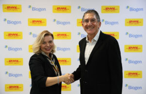DHL Supply Chain Türkiye ve Biogen Türkiye, iş birliklerinin kapsamını genişletti DHL Supply Chain Türkiye Genel Müdürü Buket Cox ve Biogen Türkiye Ülke Müdürü Ömer Faruk Arslan